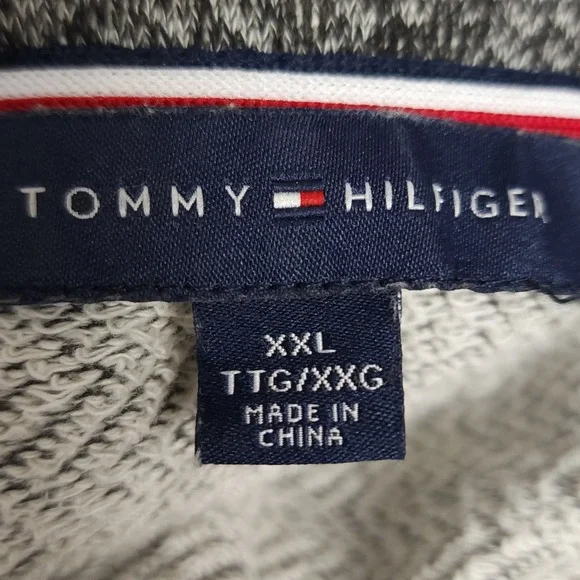 Tommy Hilfiger Women's Blazer Herringbone XXL Gold Button Military Jacket - Picture 7 of 10